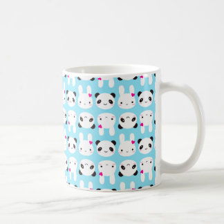 Caneca De Café Coelho bonito super e panda de Kawaii