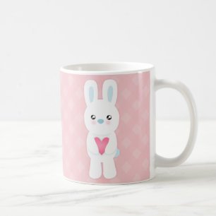 Caneca De Café Coelho branco doce
