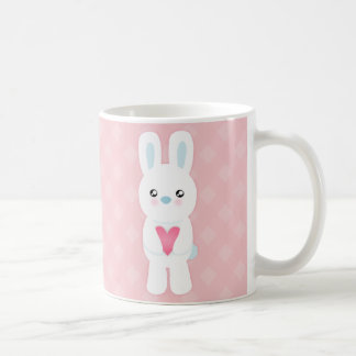 Caneca De Café Coelho branco doce
