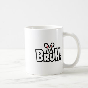Caneca De Café Coelho Bravo e Divertido no Dia de Páscoa