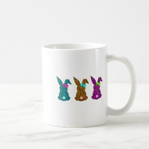Caneca De Café Coelho Bunny Funny Leopard Páscoa Dia de Páscoa Fo