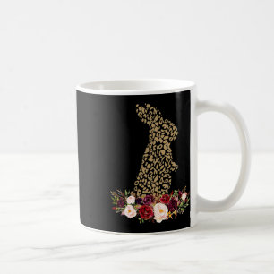 Caneca De Café Coelho Bunny Rabbit Leopardo Guepardo Impressão Pá