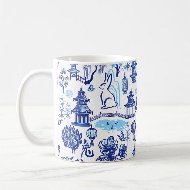 Caneca De Café Coelho Chinoiserie Mug, Novo Ano (Esquerda)