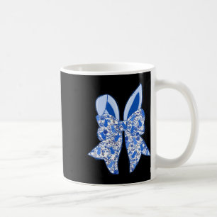 Caneca De Café Coelho Chinoiserie Vintage Azul e Branco Ha