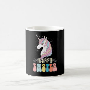 Caneca De Café Coelho Coelho de Páscoa Feliz Ovos de Unicórnio