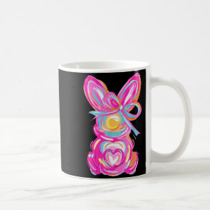 Caneca De Café Coelho Coelho Fofo Cor Rosa Colorido Divertido Dia