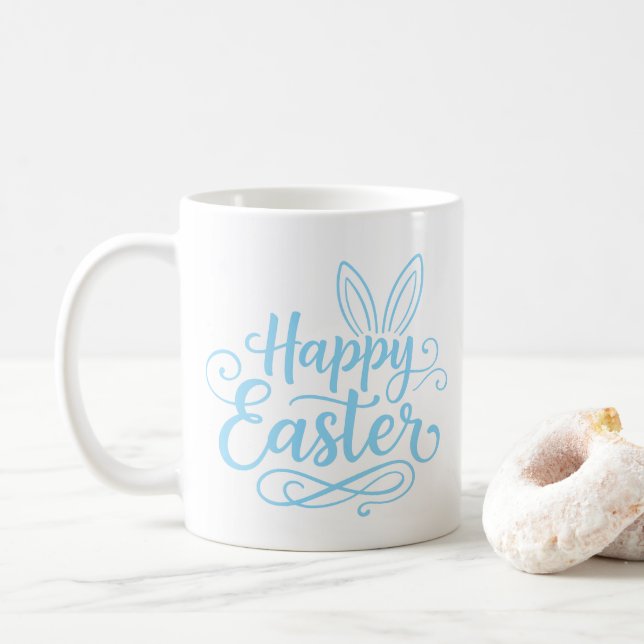 Caneca De Café Coelho da Páscoa  (Com Donut)