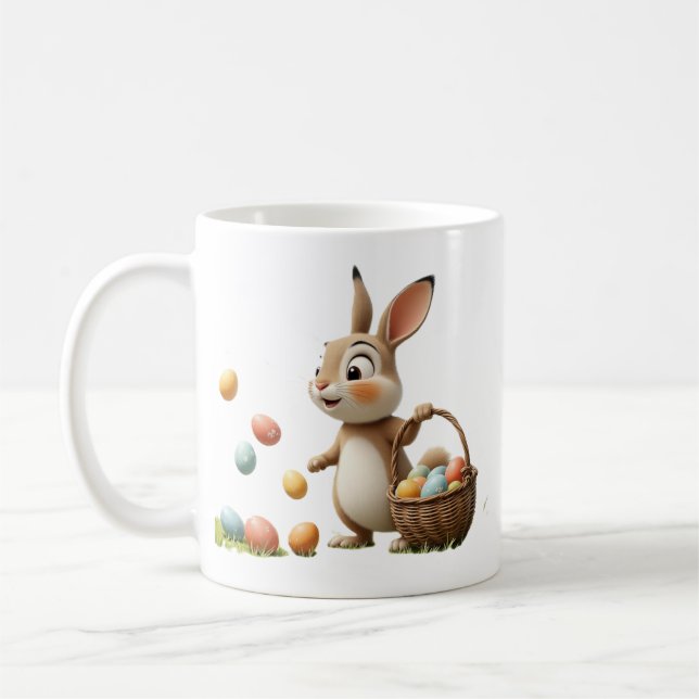 Caneca De Café coelho da páscoa (Esquerda)