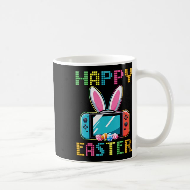 Caneca De Café Coelho da Páscoa de jogos de vídeo engraçados Cont (Direita)