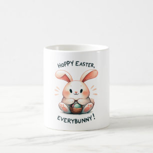 Caneca De Café Coelho da Páscoa Feliz Páscoa, Todos os Coelhinhos