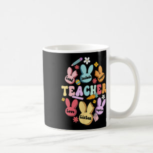 Caneca De Café Coelho da Páscoa Feliz Professor Amor Liderar Incl