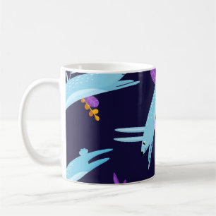 Caneca De Café Coelho de cartoon, padrão perfeito.