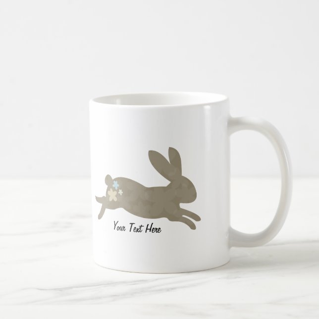 Caneca De Café Coelho de coelho (personalizado) (Direita)