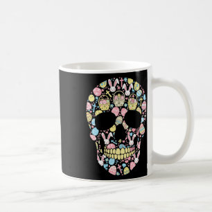 Caneca De Café Coelho de Crânio Ovo de Páscoa Dia de Páscoa Mulhe