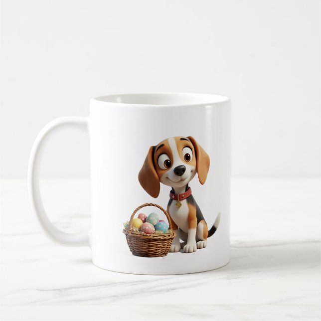 Caneca De Café coelho de páscoa (Esquerda)