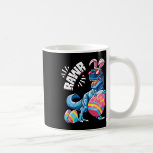 Caneca De Café Coelho de Páscoa Dinossauro T Rex Ovos Meninos Cri