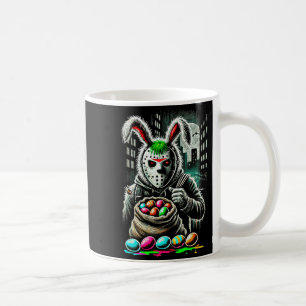 Caneca De Café Coelho de Páscoa Sinistro Horrorinsred Ovo Assusta