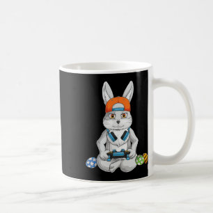 Caneca De Café Coelho do Dia Feliz de Páscoa Ovo Engraçado Menino