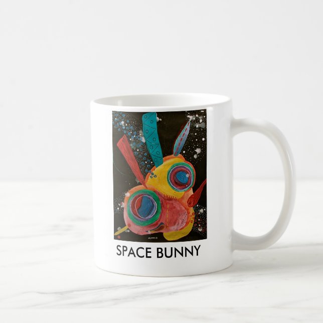 Caneca De Café Coelho do espaço (Direita)