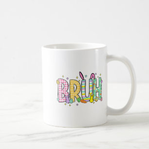 Caneca De Café Coelho engraçado ovos de coelho feliz Páscoa Tendê
