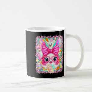 Caneca De Café Coelho feliz da Páscoa rosto de coelho fofo sopran