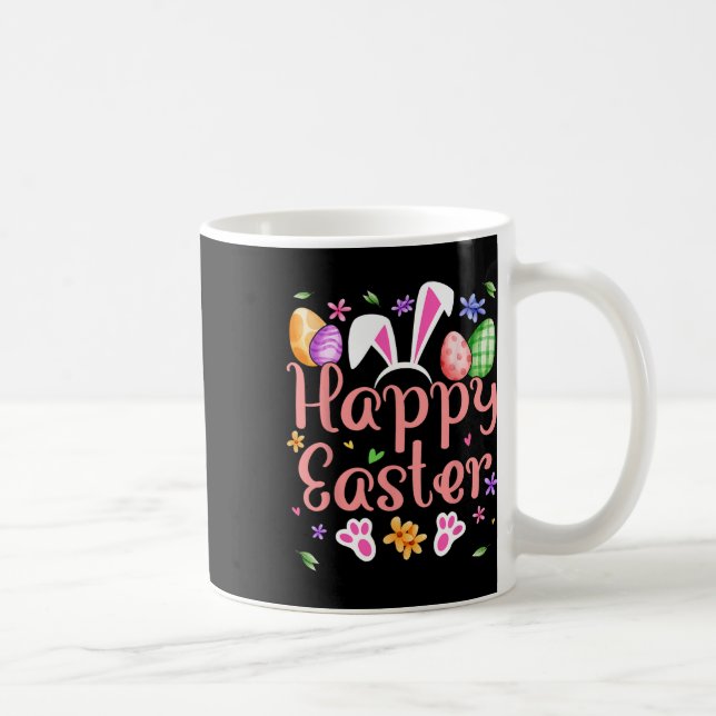 Caneca De Café Coelho Feliz Páscoa Primavera Ovos de Páscoa Camis (Direita)