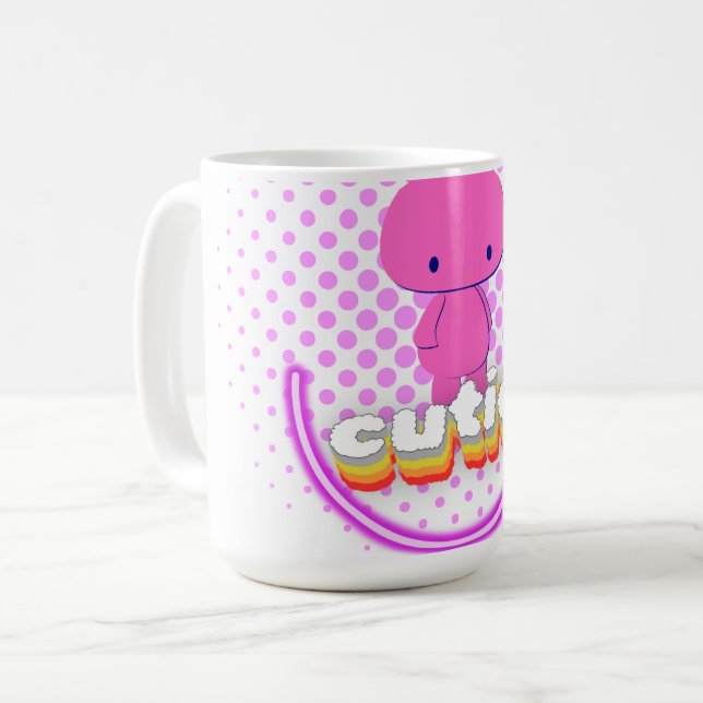 Caneca De Café Coelho Fofo (Frente Esquerda)