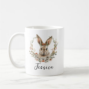 Caneca De Café Coelho Fofo Personalizado Animalzinho Coelhinho