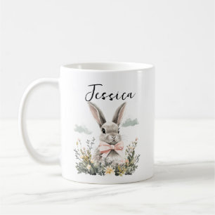 Caneca De Café Coelho Fofo Personalizado Animalzinho Coelhinho