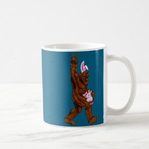 Caneca De Café Coelho grande Easter em uma cesta é divertido para