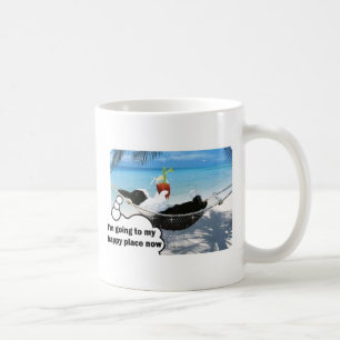 Caneca De Café Coelho holandês no lugar feliz