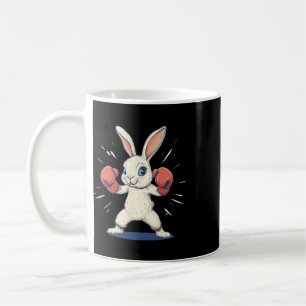 Caneca De Café Coelho Incrível Com Luvas de Boxe Para Amantes da