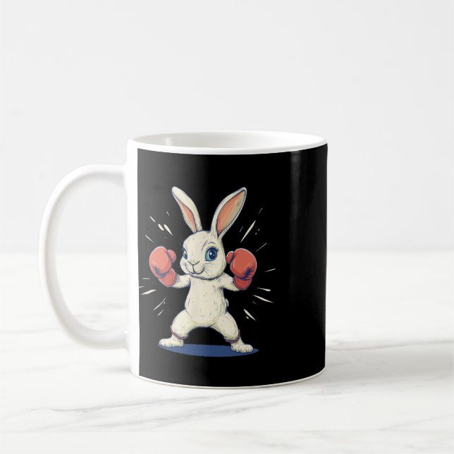 Caneca De Café Coelho Incrível Com Luvas de Boxe Para Amantes da  (Esquerda)