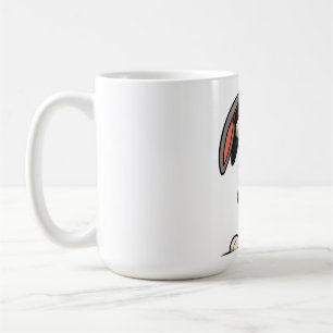 Caneca De Café Coelho Legal de Óculos de Sol Ilustração de Desenh