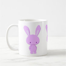 Coelho Minimalista Roxo Pastel Fofo Kawaii