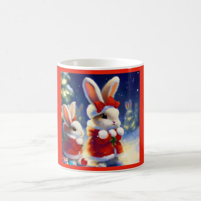 Caneca De Café Coelho Natal 3 (Centro)