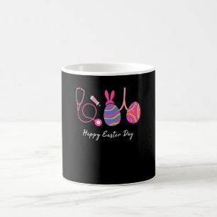 Caneca De Café Coelho Ovo Pulmões Enfermeira Terapeuta Respiratór