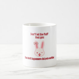 Caneca De Café Coelho Piscando – Design de Poder Animal