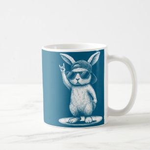 Caneca De Café Coelho retrô música rock coelho homens crianças mu