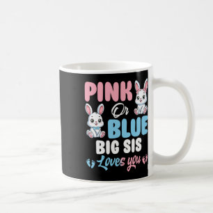 Caneca De Café Coelho Revelação de Gênero Irmã Mais Velha Ama Voc