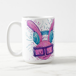 Caneca De Café Coelho Rosa Perdido na Música