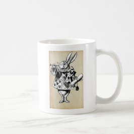 Caneca De Café Coelho Vintage em Corações