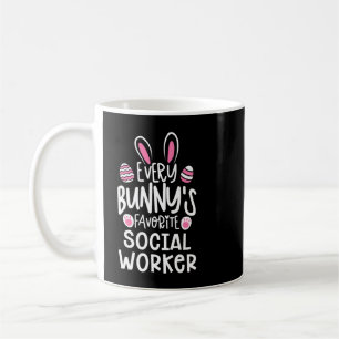 Caneca De Café Coelhos a cada Bunnys de trabalhador social favori