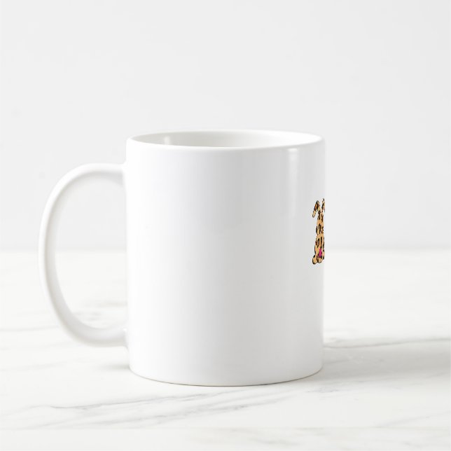 Caneca De Café Coelhos Bunnis Leopard Camouflage Felz pascoa Da (Esquerda)