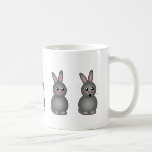 Caneca De Café Coelhos cinzentos