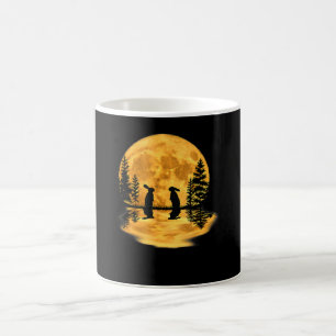 Caneca De Café Coelhos Coelhos Coelhos Coelhos Lua Noite Céu