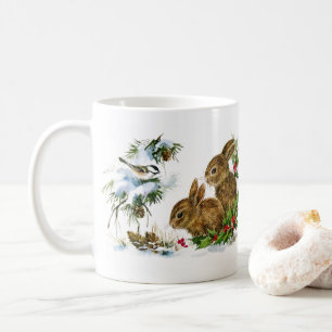 Caneca De Café Coelhos da neve