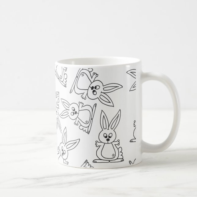 Caneca De Café Coelhos de coelho (Direita)