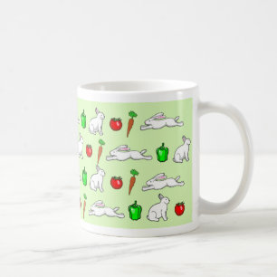 Caneca De Café Coelhos do Jardim Vegetal