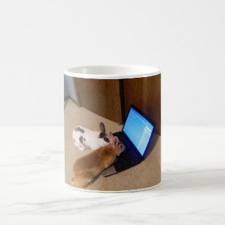 Caneca De Café Coelhos na Web por JokeApptv TM